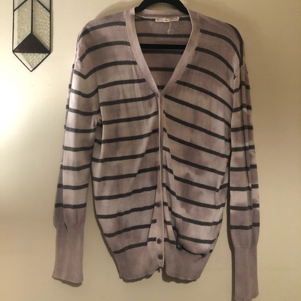 Burning Torch hand dyed cardigan